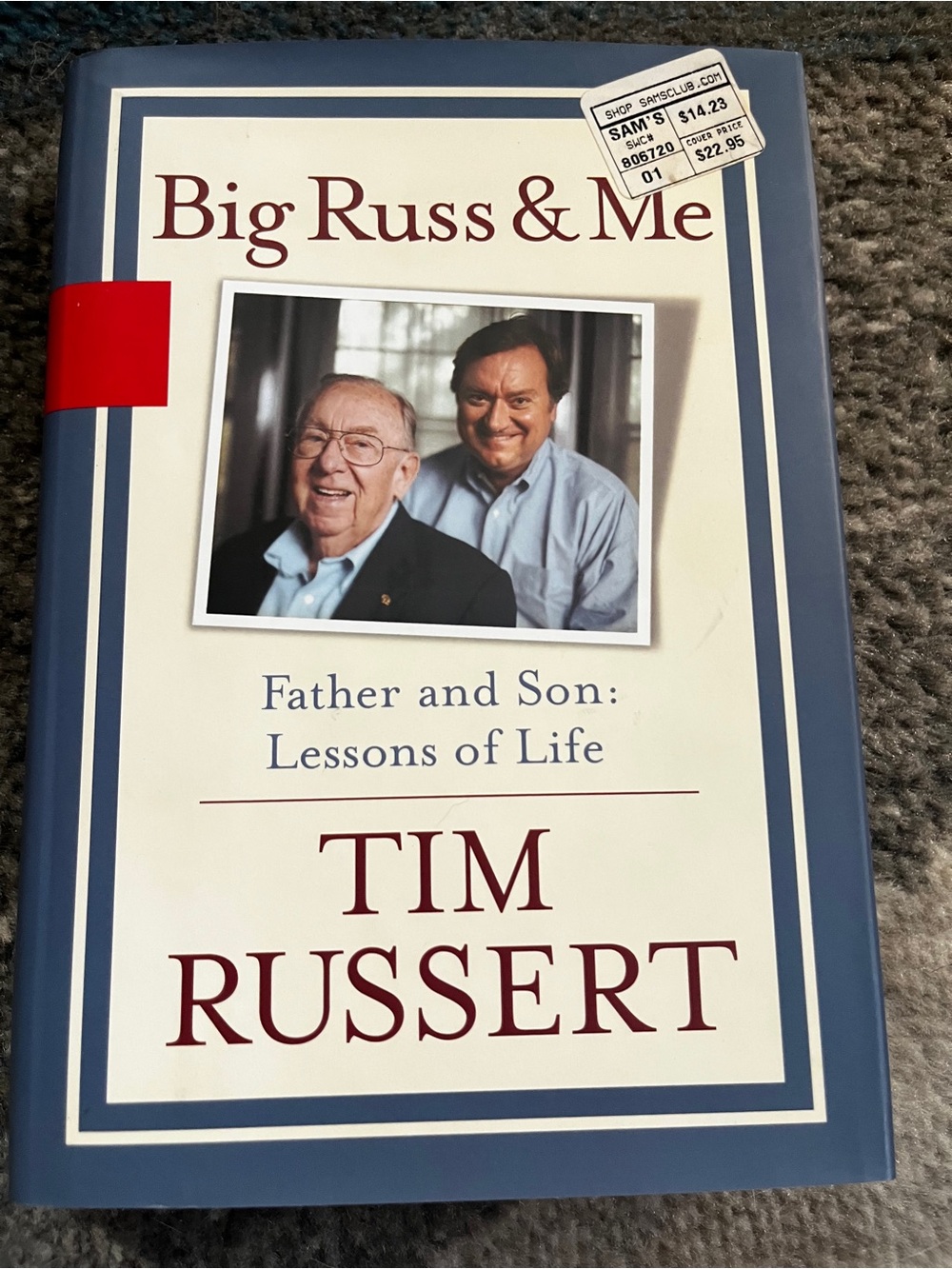 Big Russ & Me by - Blue/Cream Cover